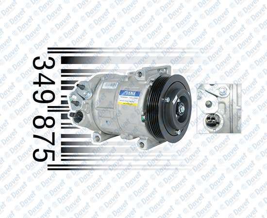 KALE 349875 Klima Kompresoru Fiat Doblo / Fiorino / Linea / Pratico / Punto - Alfa Romeo Mito [5pk - V Kayis Kasnagi] [110mm]
